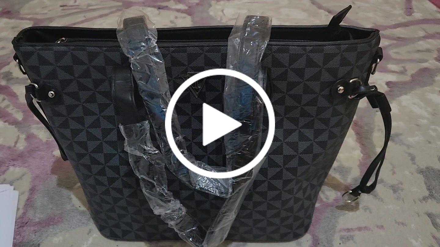 Customer video review of Geo Luxe Tote Bag