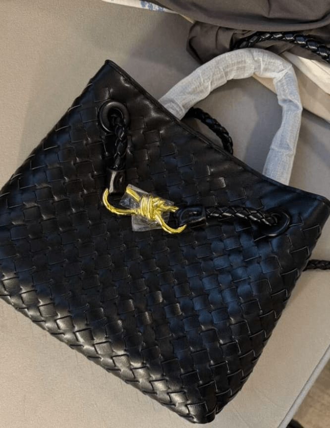 Customer photo review of Lucia Woven Bag Small