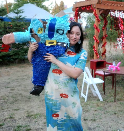 Customer photo review of Chahua Jinyu 茶花金鱼 Camellia Goldfish New Chinese Style Accordion Pleat Qipao