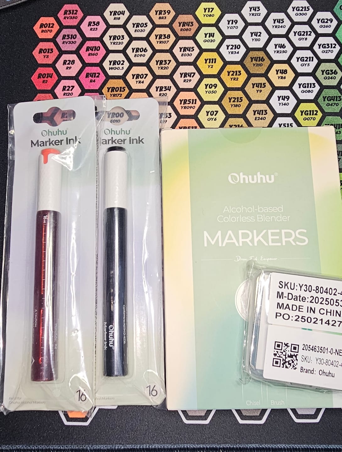 Customer photo review of Ohuhu Marker Ink R014 / R687 / R2 Refill for Alcohol marker