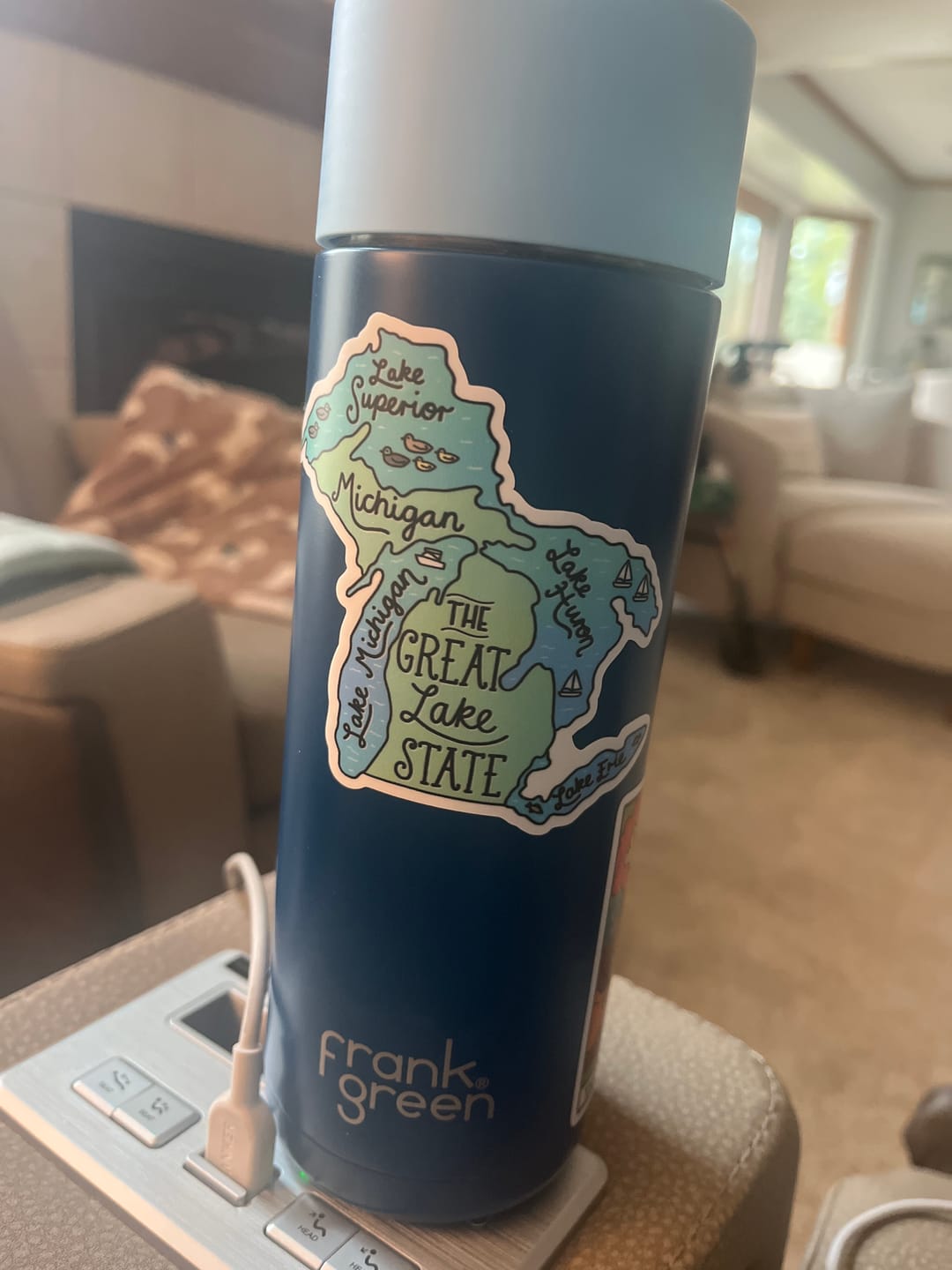 Customer photo review of the great lake state sticker