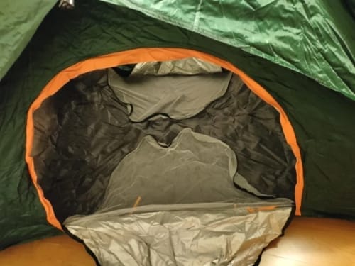 Customer photo review of Naturwide Outdoor Tent – Automatic Setup in 3 Seconds