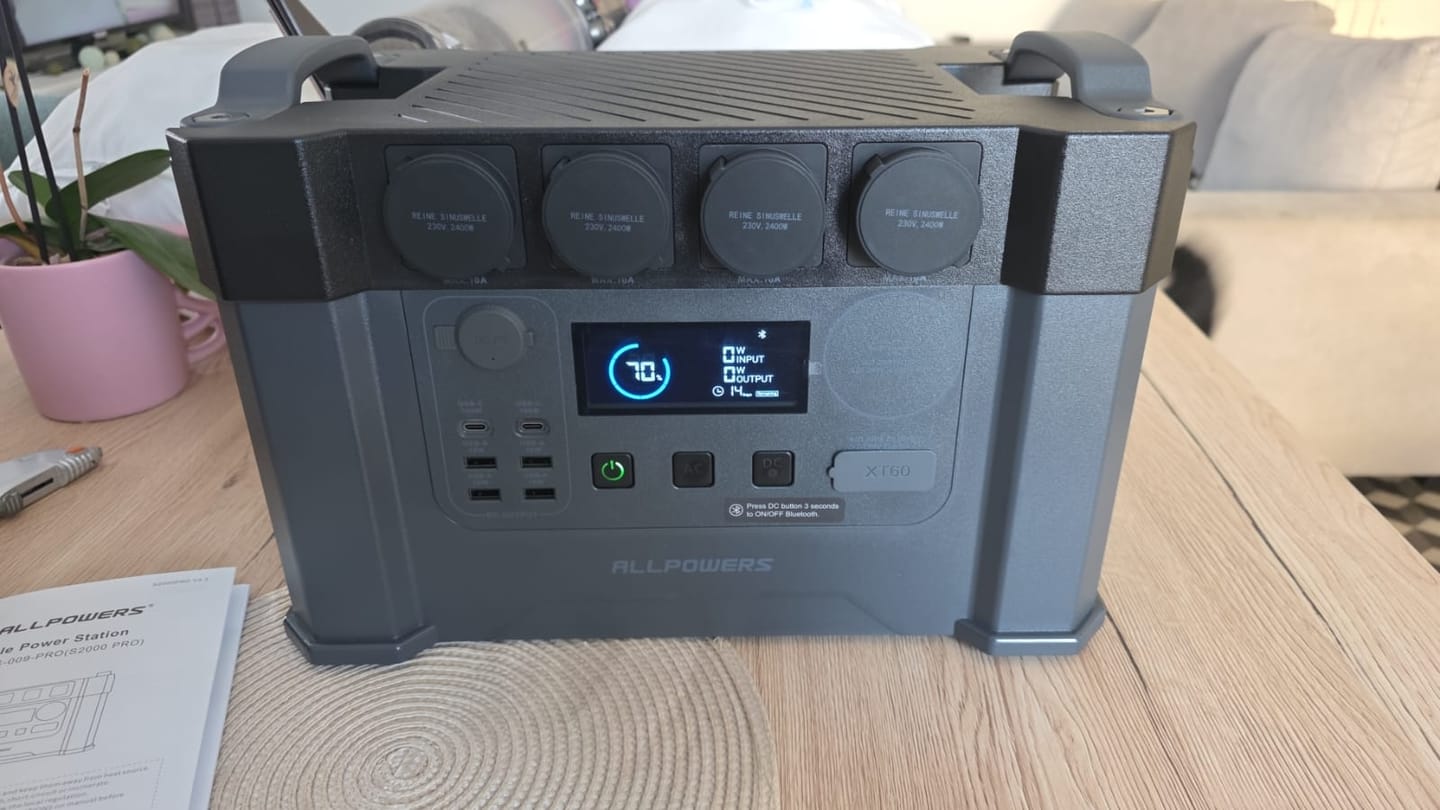Customer photo review of ALLPOWERS S2000 Pro Station électrique portable 2400W 1451Wh