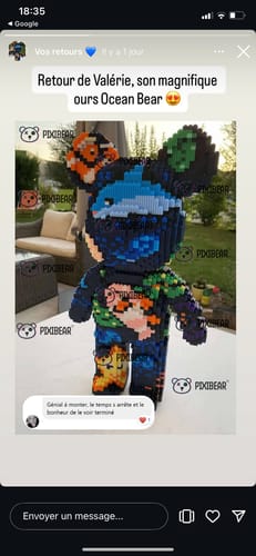 Customer photo review of Pixi Bear™ Ours Géant à Assembler