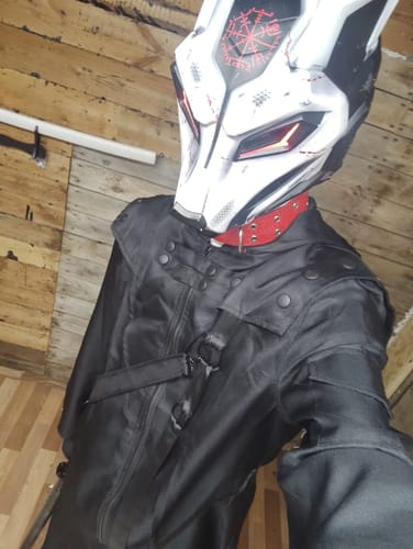 Customer photo review of Cosplay Techwear Jacket Black