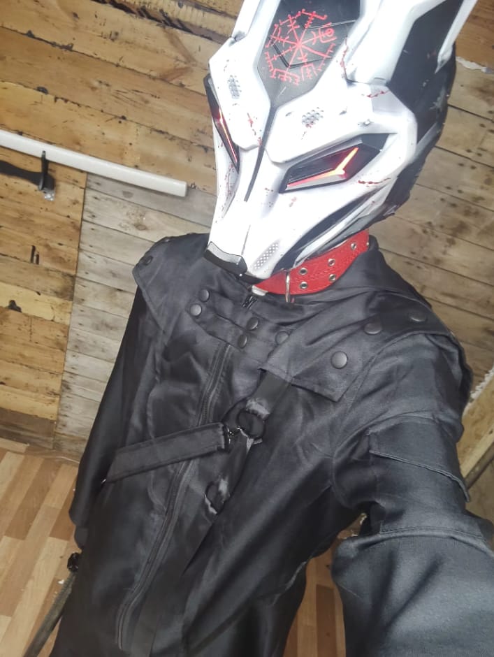 Customer photo review of Cosplay Techwear Jacket Black