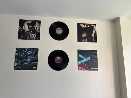 Customer photo review of CUSTOM VINYL RECORDS - WALL DECOR