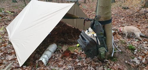 Customer photo review of Versatile Sun and Rain Protection Tarp
