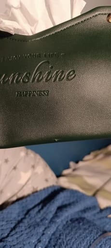 Customer photo review of Leather Tissue Box Napkin Holder For Home And Car — Black | KIMLUD