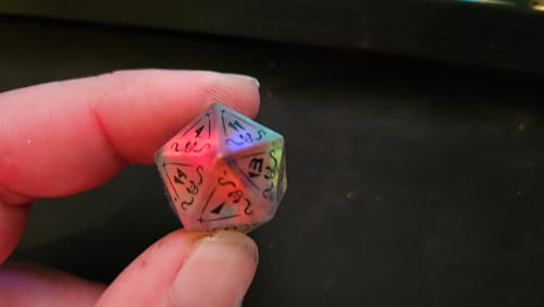 Customer photo review of PRE-ORDER | Baelz Dice Set | hololive x MMG Exclusive