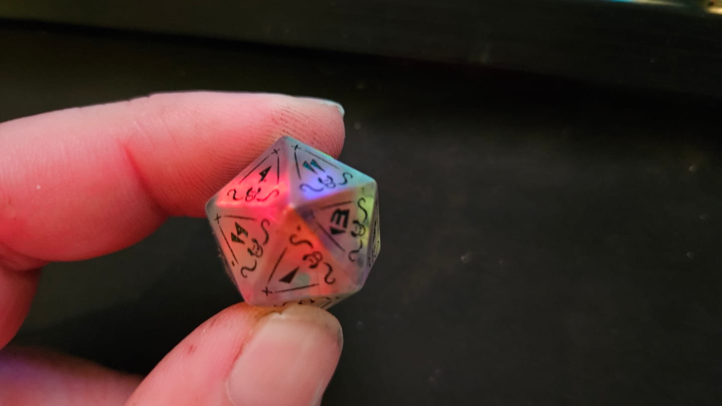 Customer photo review of PRE-ORDER | Baelz Dice Set | hololive x MMG Exclusive