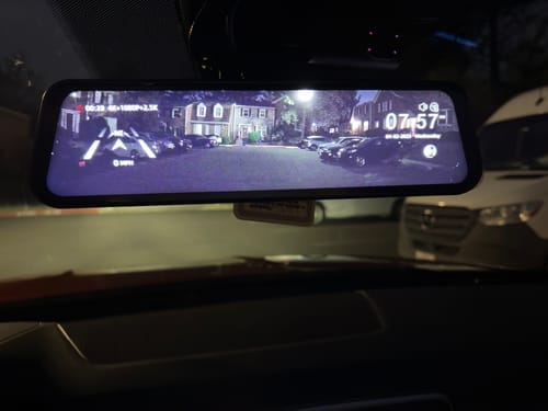 Customer photo review of Wolfbox G850Pro Dash Cam | 4K Wifi Car Dash Camera Front and Rear Mirror Dashcam