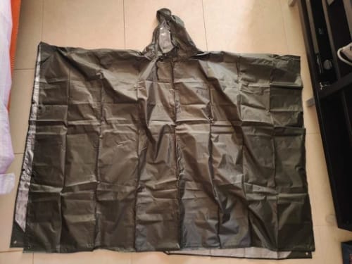 Customer photo review of 3-in-1 Rain Poncho – Protection for Any Weather