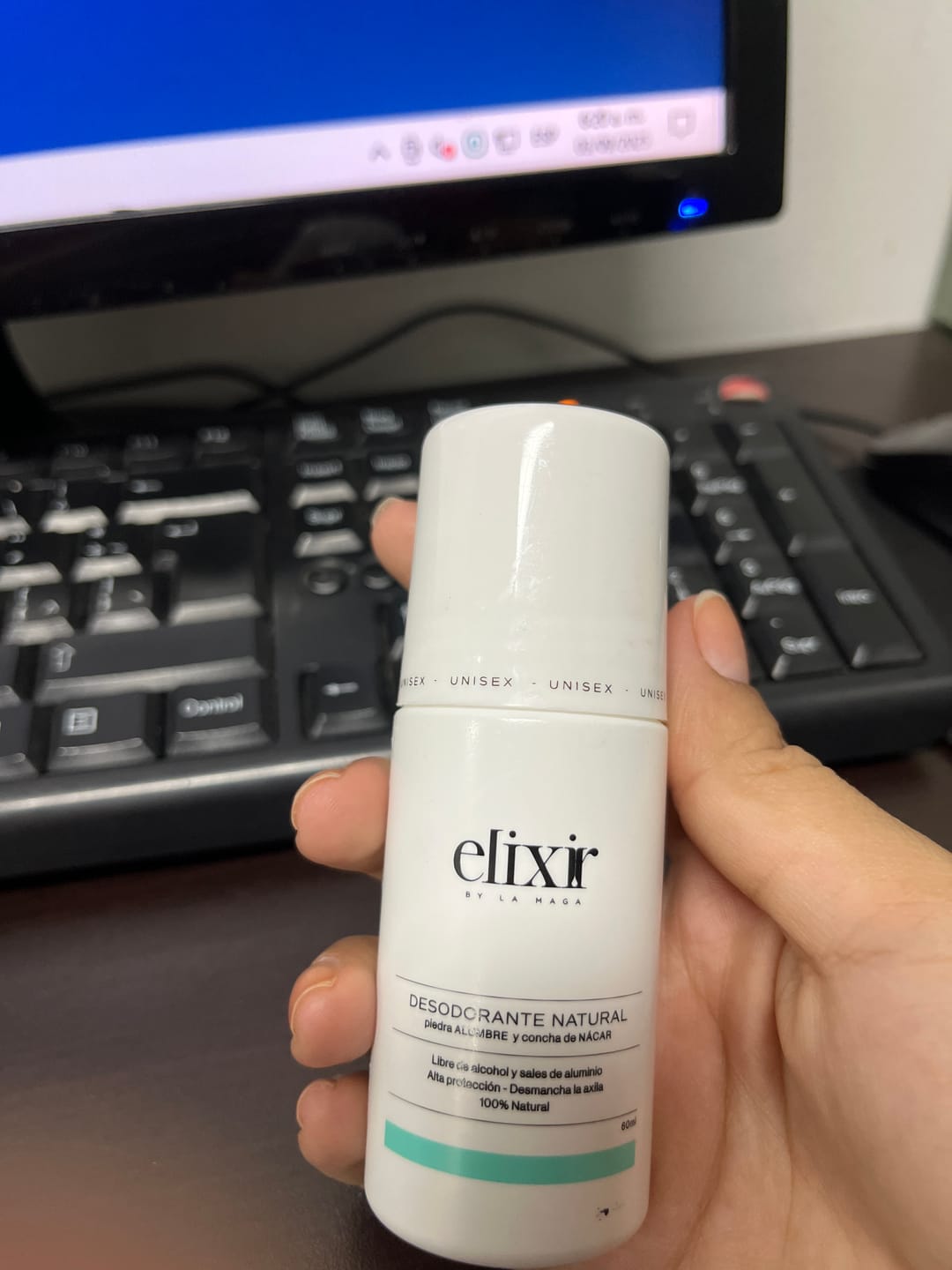 Customer photo review of Desodorante Natural Unisex