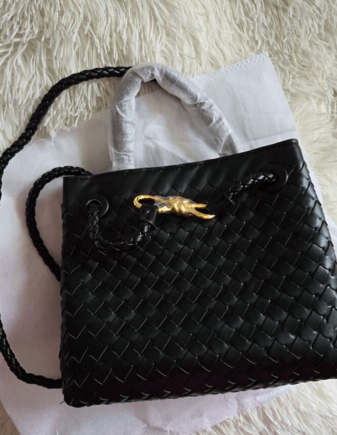 Customer photo review of Lucia Woven Bag Small
