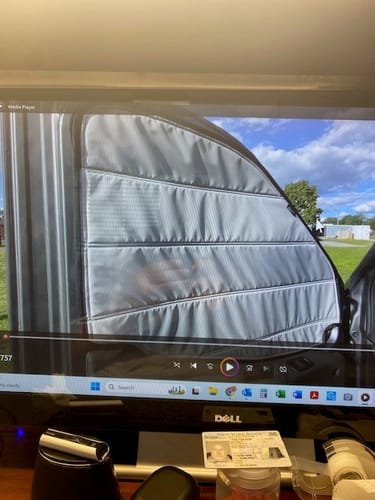 Customer photo review of Transit Ekko - Front Door Shades (set)