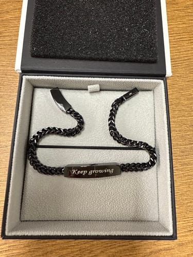 Customer photo review of Franco Link ID Urn Bracelet | 4MM