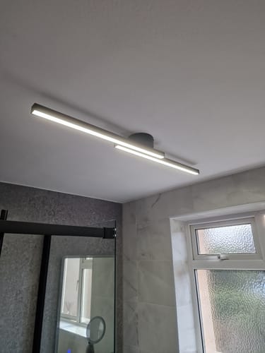 Customer photo review of Long Strip LED Black Flush Mount