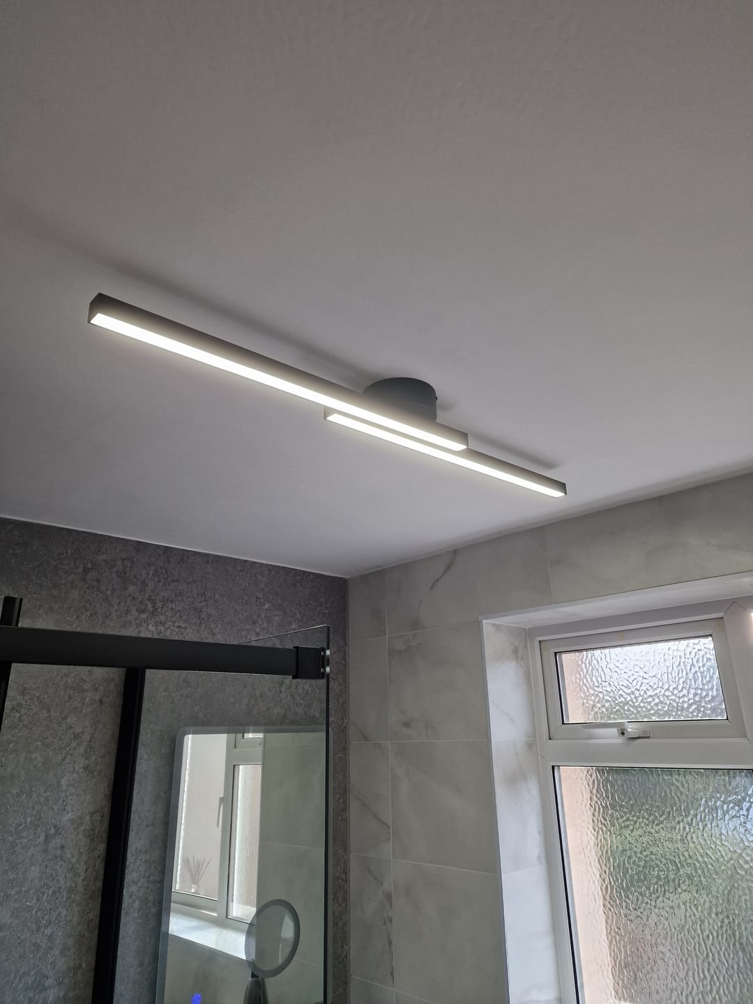 Customer photo review of Long Strip LED Black Flush Mount