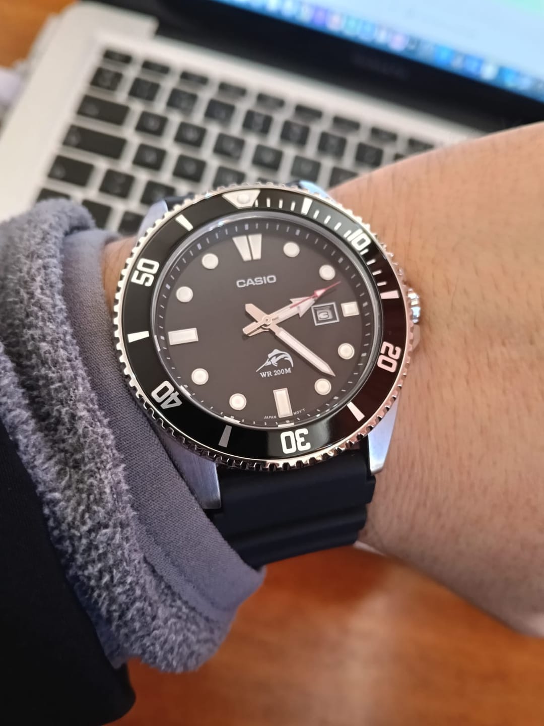 Customer photo review of Reloj Casio Submariner Marlin Duro MDV106-1AV Negro Buceo