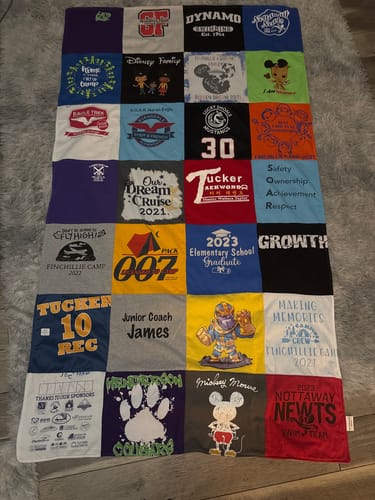 Customer photo review of Classic T-Shirt Blanket