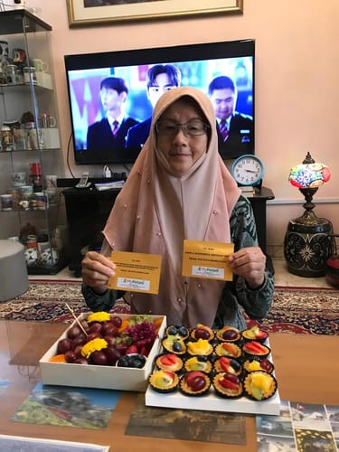 Customer photo review of Mini Fruit Tarts (Custard) [Available in Klang Valley, Seremban & Penang only]