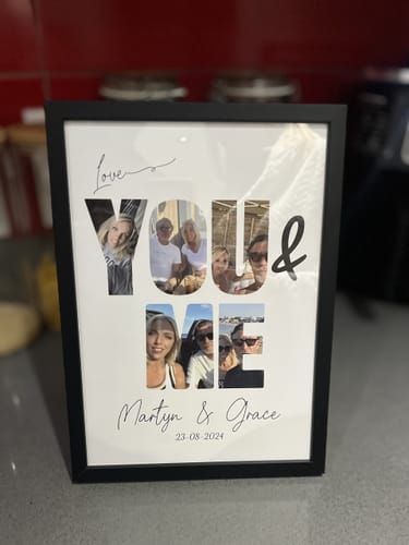 Customer photo review of You & Me - Personalized Poster