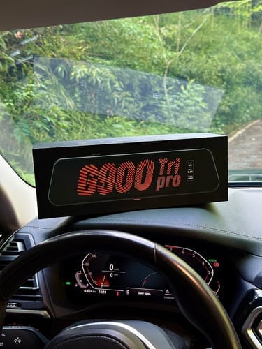 Customer photo review of WOLFBOX G900 TriPro Bumper Version 3 Channel Rearview Mirror Cam