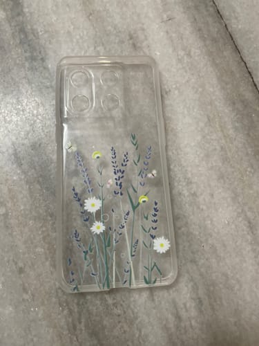 Customer photo review of Floral Bush Transparent Silicon Case For Oppo