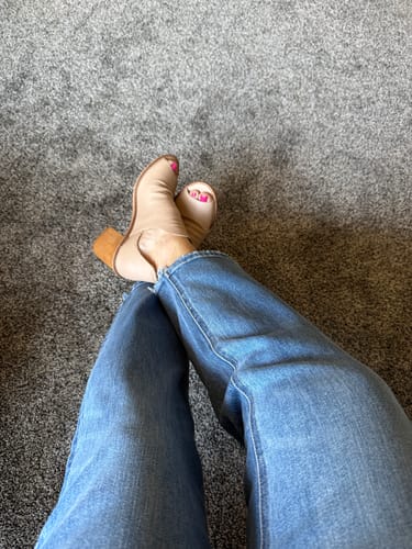 Customer photo review of Flying Monkey Mid Rise Straight Leg Jean
