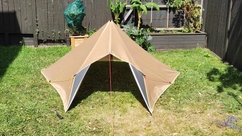 Customer photo review of Versatile Sun and Rain Protection Tarp