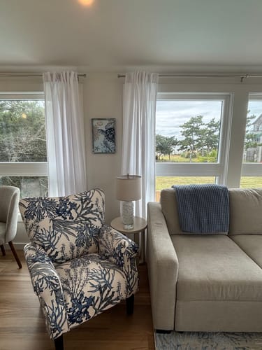 Customer photo review of Allston High Back Upholstered Accent Armchair
