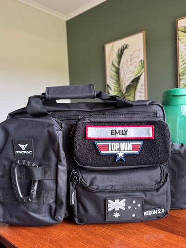 Customer photo review of Tacpac 'Recon 2.0' Blackhawk Nappy Bag Set