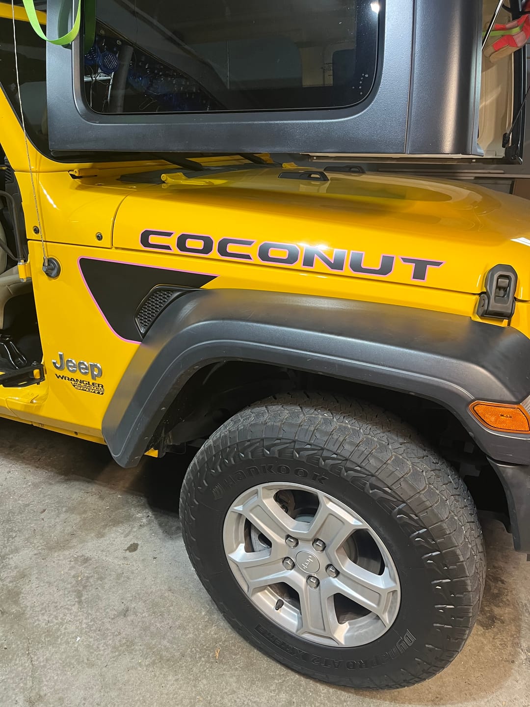 Customer photo review of Premium Fender Vent Decal Set | Black Topo - fits Wrangler JL & Gladiator JT
