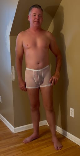 Customer photo review of Thin Breathable Ice Silk U Convex Boxers for Men