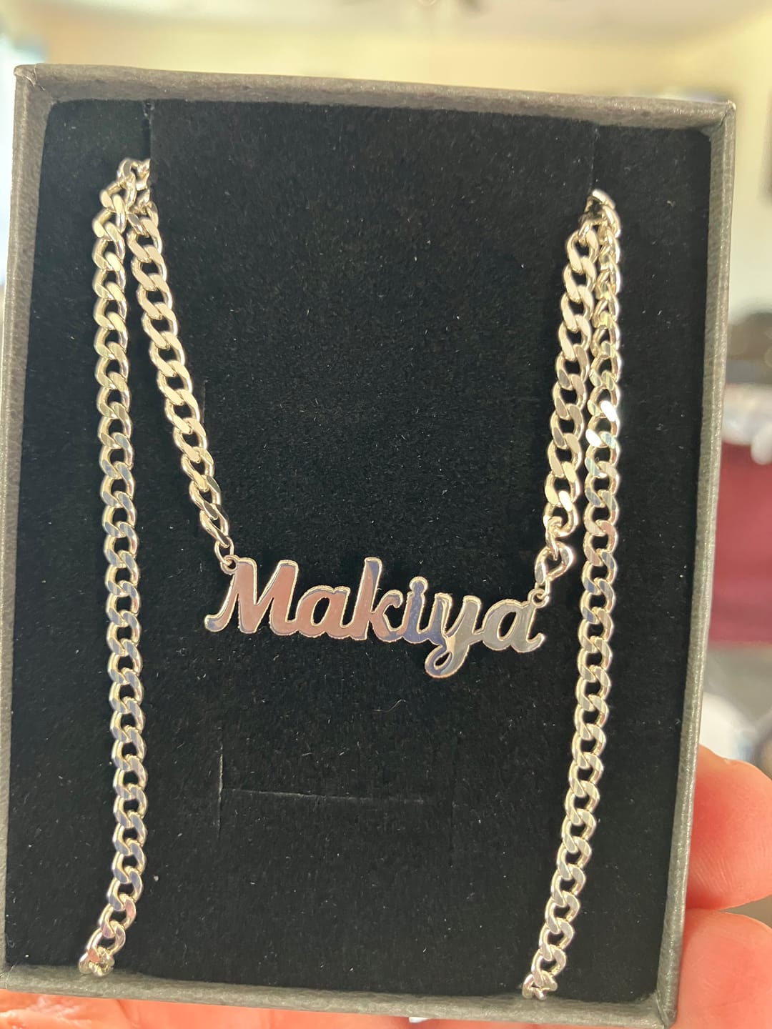 Customer photo review of Personalized Name Necklace