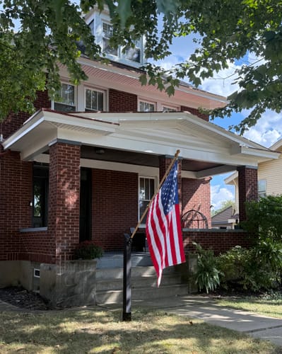 Customer photo review of 3' x 5' American Flag Set