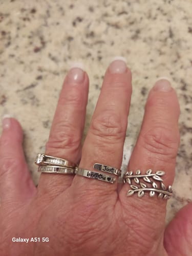 Customer photo review of Just Breathe Ring