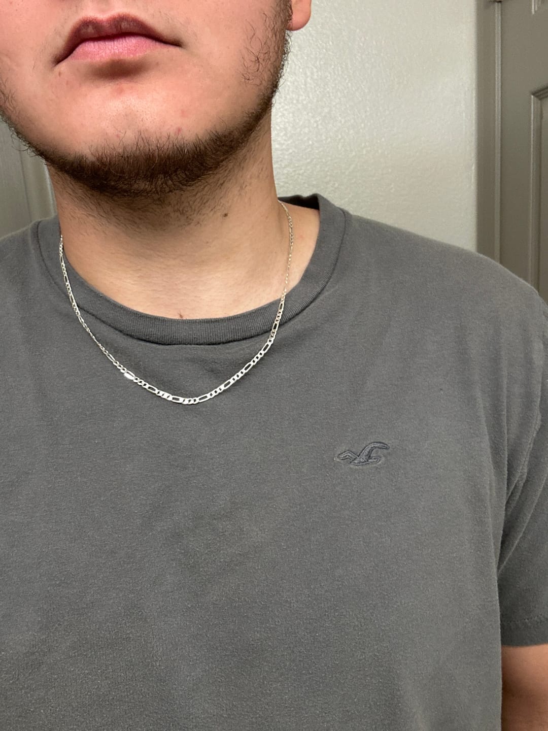 Customer photo review of 3MM STERLING SILVER FIGARO CHAIN