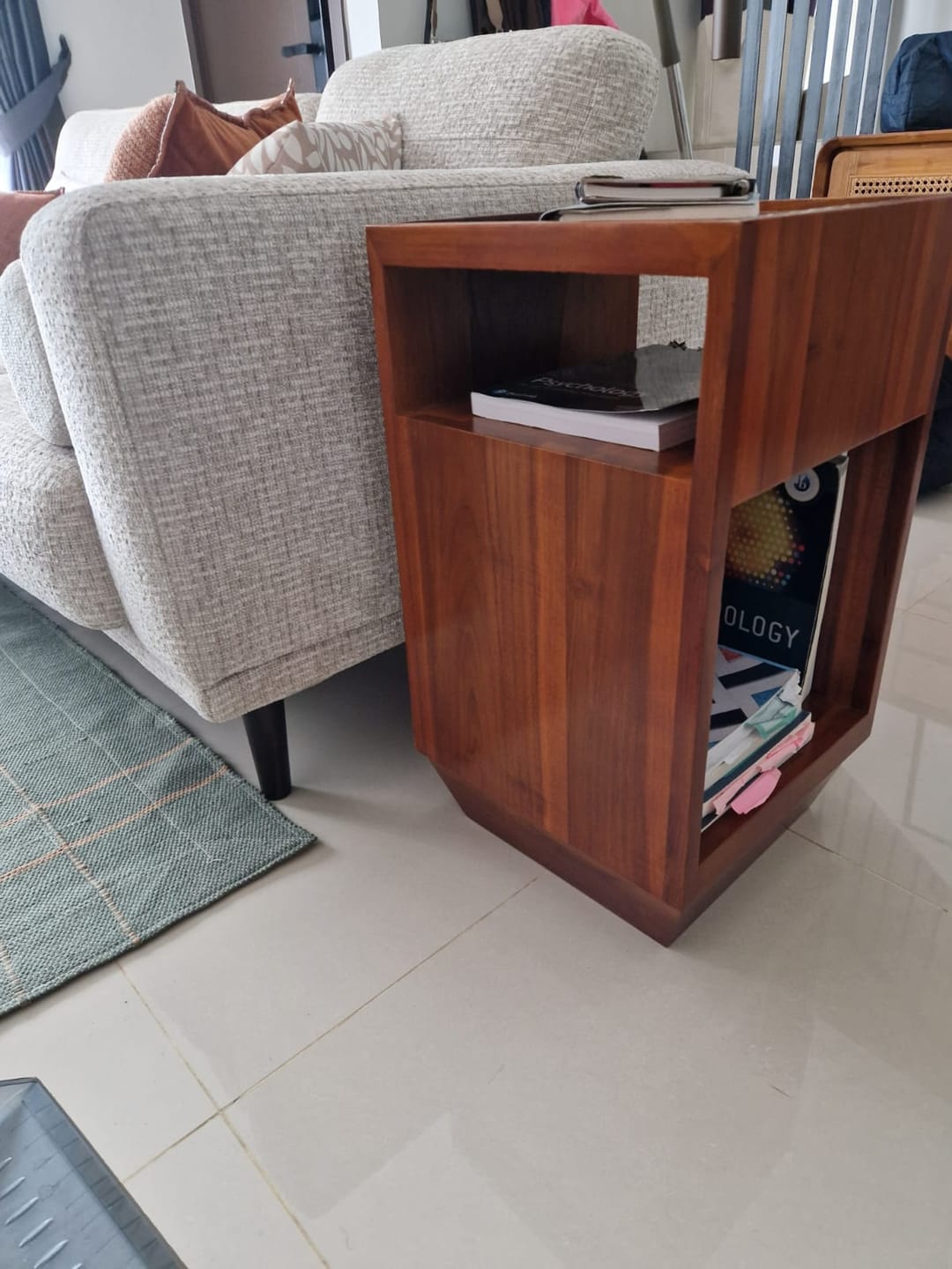 Customer photo review of 360° Rotating Teak Side Table