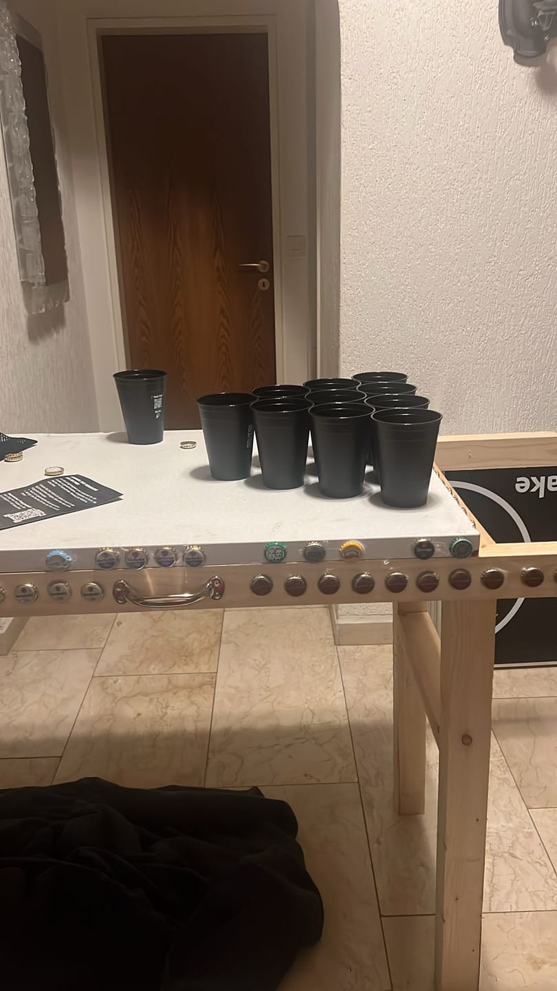 Customer photo review of QR-Pong Set