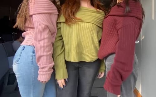 Customer photo review of SWEATER LINA PISTACHO