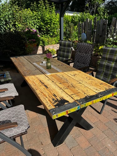 Customer photo review of X-Tischbein 100100 zum selber schweißen