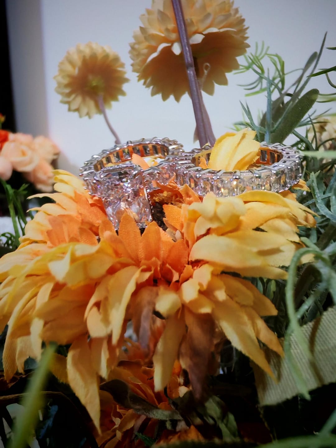Customer photo review of S925 5.0Ct Luxe Radiant Cut Engagement Ring Travel Ring With Radiant Cut Wedding Band