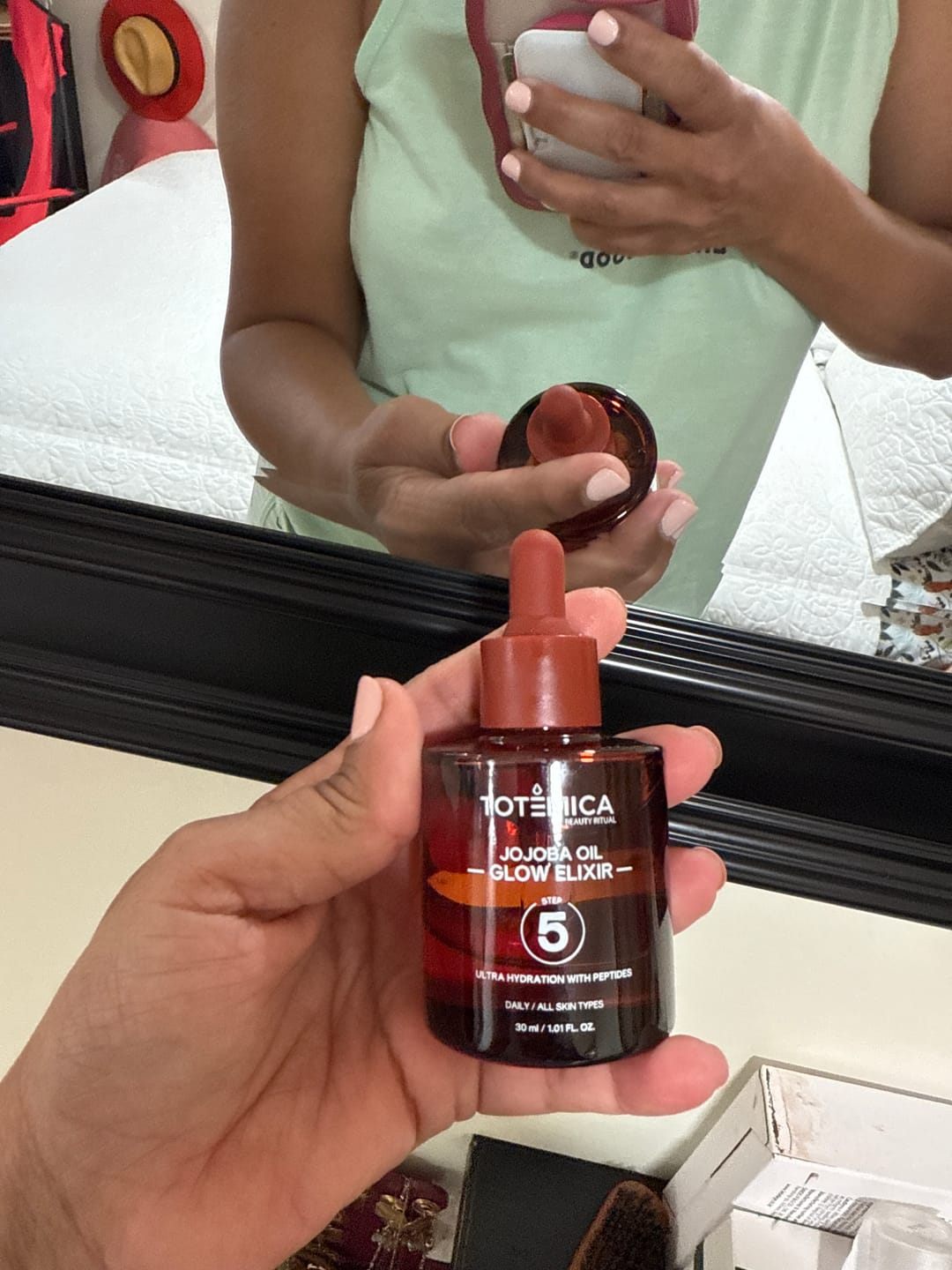 Customer photo review of Jojoba Oil Glow Elixir