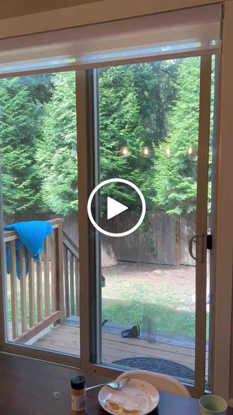 Customer video review of Bringnox Motorized Zebra Roller Blinds 100% Blackout