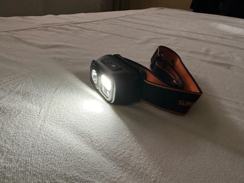 Customer photo review of Extreme Headlamp – Ultra-light, Rechargeable and Motion Sensor