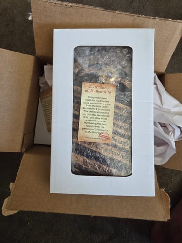 Customer photo review of NEW* Ten Commandments from the Holy Land Wall Hanging