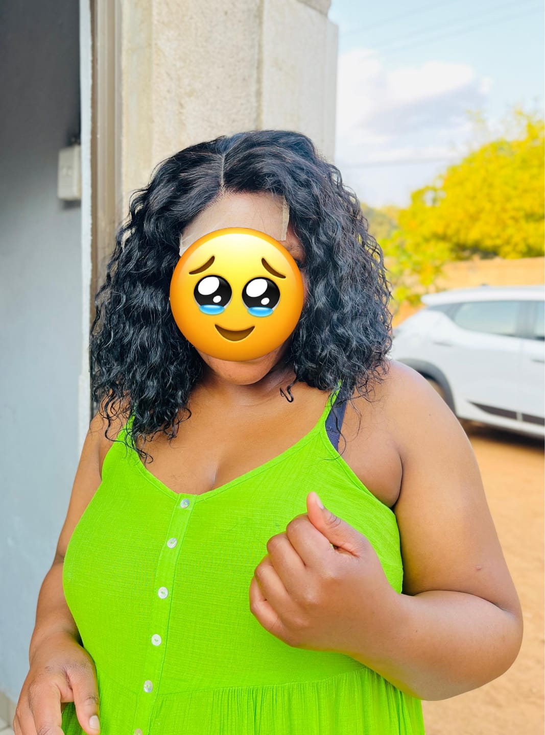 Customer photo review of Double Drawn Glueless Burmese Natural Weave 14 Inch