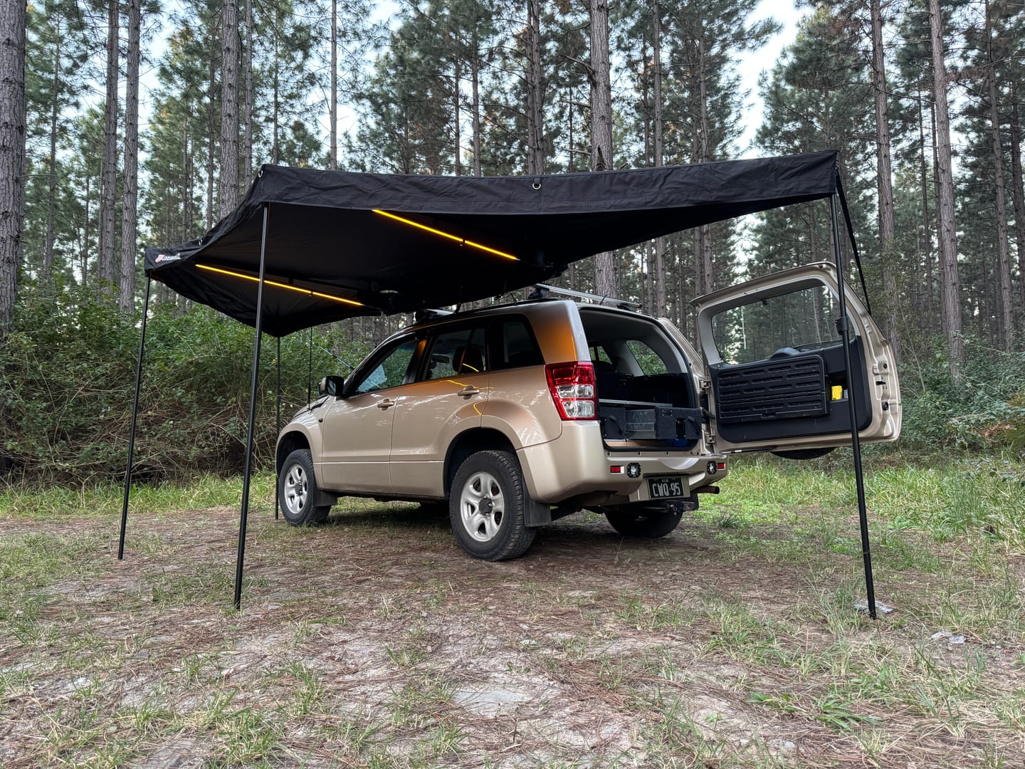 Customer photo review of OPENROAD 180 Free Standing Awning